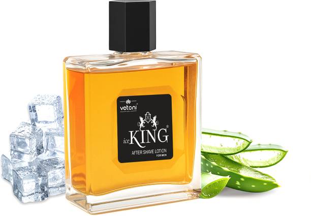 VETONI Ice King No.1 Red Cooling Hydrating After Shave Lotion with Menthol Pack of 1