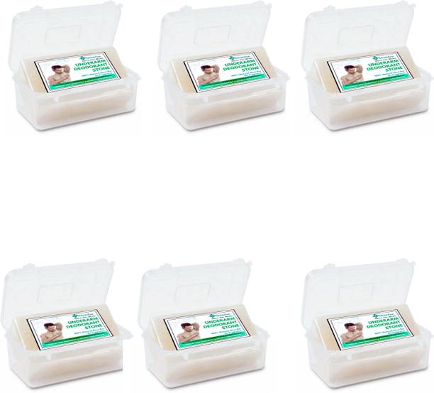 Alumzen UnderArm Deodorant Alum Block | Natural Fitkari | No Fragrance Pack of 6