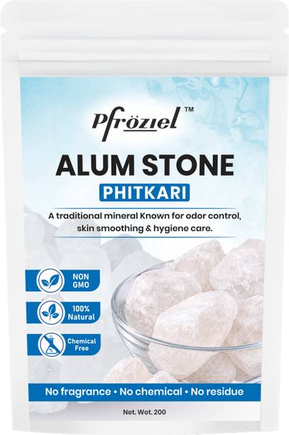 Pfroziel Alum Stone for Face | Fitkari Stone for Skin Tightening, Shaving