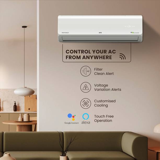 IFB 2025 Model Silver Plus Smart Series 1.5 Ton 3 Star Split Inverter with HD Compressor, AI, Dual Gold Fin & 8-in-1 Flexi Mode AC – White