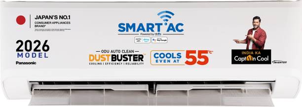 Panasonic 2026 Model 1.5 Ton 3 Star Split Inverter with Wi-fi AC