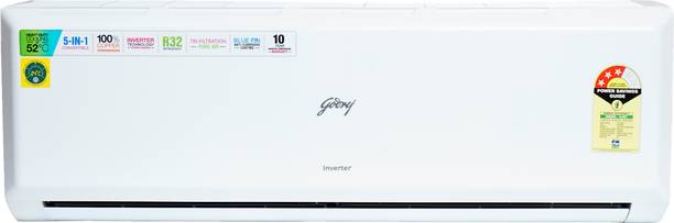 Godrej 2024 Model 1.5 Ton 3 Star Split Inverter AC  - White