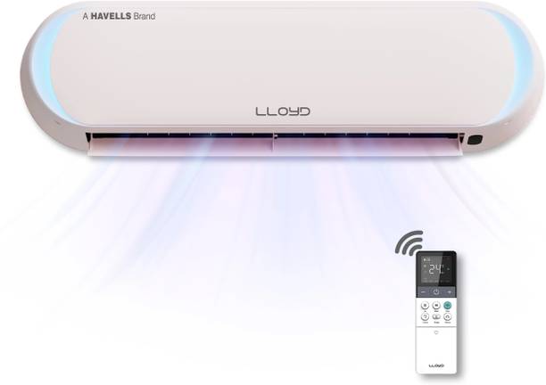 Lloyd 2025 Model 6 in 1 Expandable Stellar Art 1.5 Ton 5 Star Split Inverter Mood Lighting, In-Built Air Purifier, Direct Voice Command AC with Wi-fi Connect  - White