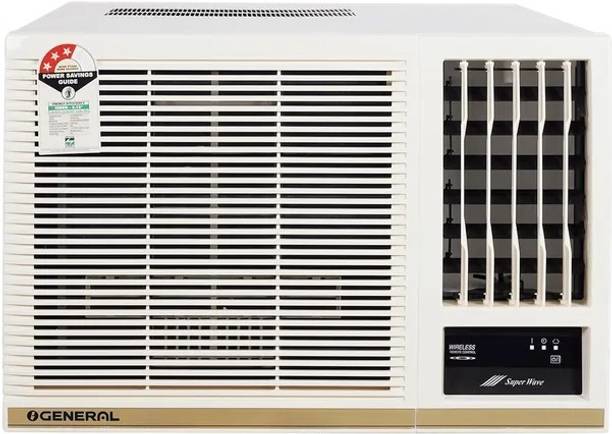 O-General 1.5 Ton 3 Star Window AC - White, Gold
