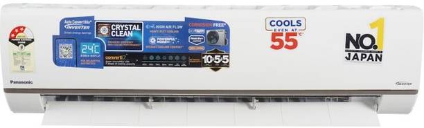Panasonic 1.5 Ton 3 Star Split Inverter AC – White, Grey  (CS-AU18BKYF/CU-AU18BKYF, Copper Condenser)