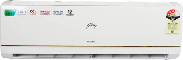 Godrej 2024 Model 1 Ton 3 Star Split Inverter AC  - White