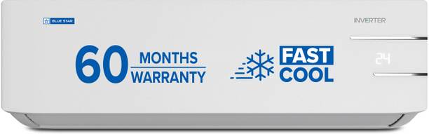 Blue Star 2025 Model 1.3 Ton 3 Star Split Inverter AC  - White