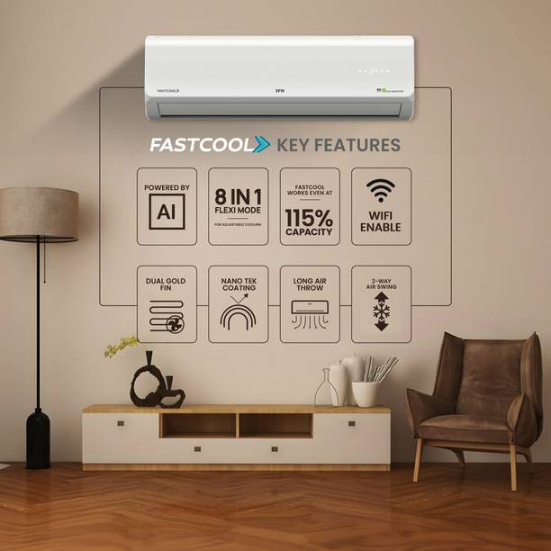 IFB 2025 Model Silver Plus Smart Series 1.5 Ton 3 Star Split Inverter with HD Compressor, AI, Dual Gold Fin & 8-in-1 Flexi Mode AC – White
