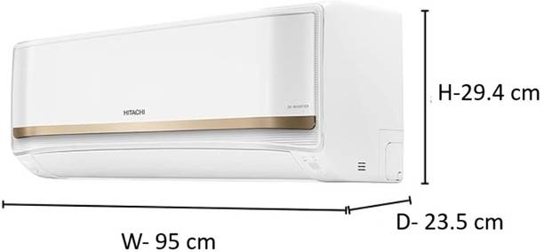 Hitachi 1.5 Ton 3 Star Split Inverter AC – White  (RAS.G318PCBISF, Copper Condenser)