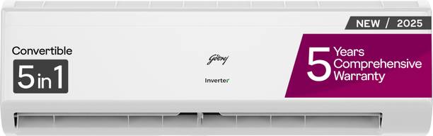 Godrej 2025 Model 2 Ton 3 Star Split Inverter AI Powered, 5-In-1 Convertible, Heavy Duty Cooling At Extreme Temperature AC