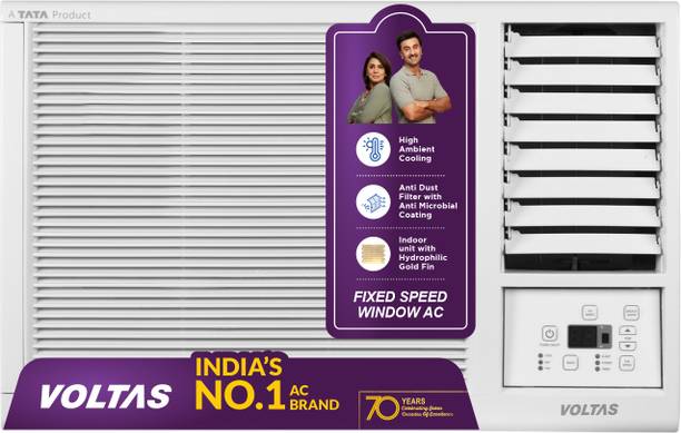 Voltas 2026 Model 1 Ton 2 Star Window Fixed Speed AC
