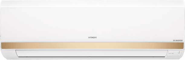 Hitachi 1.5 T 5 Star Split Inverter AC  - White, Gold
