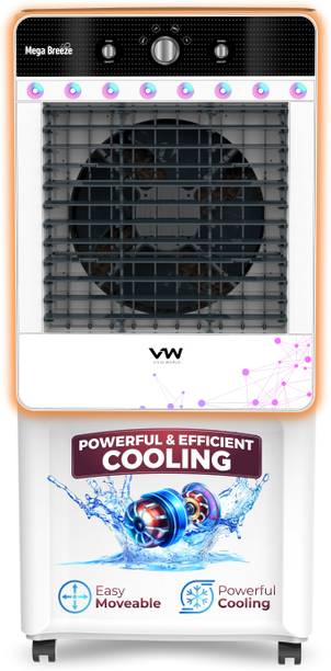 VW 100 L Desert Air Cooler With Ambient Lights and 3 side Honeycomb