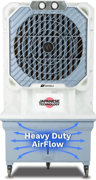 Sansui 130 L Desert Air Cooler Heavy Duty Air Flow, 3-Side Honeycomb Cooling Pads