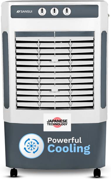 Sansui 93 L Desert Air Cooler Smart Water Monitoring , 3-Side HoneyComb Cooling Pad