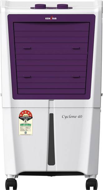 Kenstar 40 L Room/Personal Air Cooler Honeycomb Pads, Anti-Bacterial Protection, Inverter Compatible, 5 Star BEE Rating