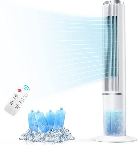 HIFRESH 4.1 L Tower Air Cooler  (White, Air Cooler)
