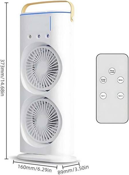 DAKSHWAYM Double Ended Spray Fan Desk Fan with Mist SPSP-5 Double Ended Fan SPSP-5 USB Fan