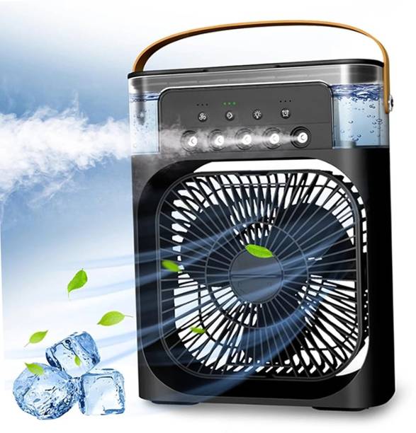 DUJE Cooler for Room Cooling Mini AC Portable Mini Fan Artic Cooler with 1/2/3 H Timer, 3 Wind Speeds and 3 Spray Modes for Office,Home,Dorm,Travel Laptop Accessory, USB Cable, USB Air Cooler, USB Air Freshener, USB Fan