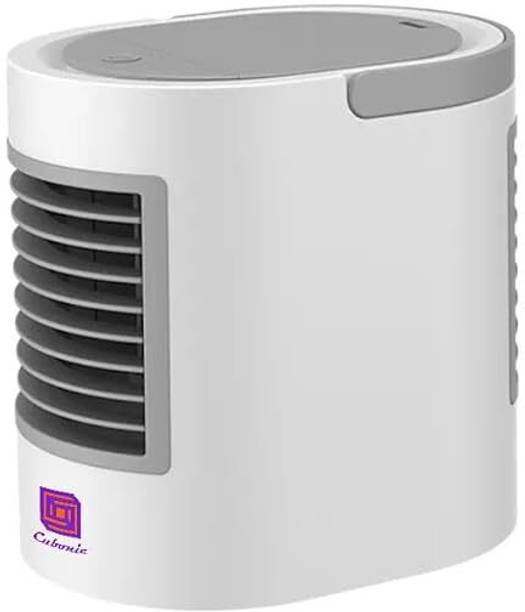 Cubonic Portable AC Mini 3 Speed Fan with Colorful Ring LED Light, 300ml Water Capacity WT-F11 USB Air Cooler