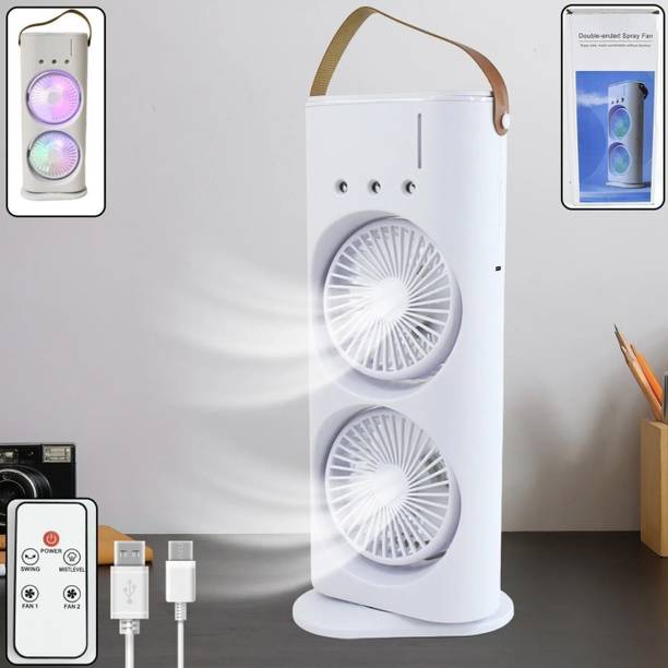 KIMBERLY Mini Cooler Fan Portable Mini AC Home 4L UTK-4L-DC-MINI-01 USB Air Cooler, Rechargeable Fan, USB Fan, USB Humidifier