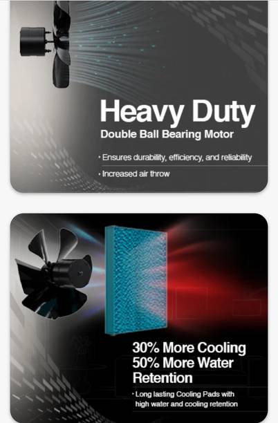 Kenstar 60 L Window Air Cooler  (Grey, DOUBLE COOL DX 60)