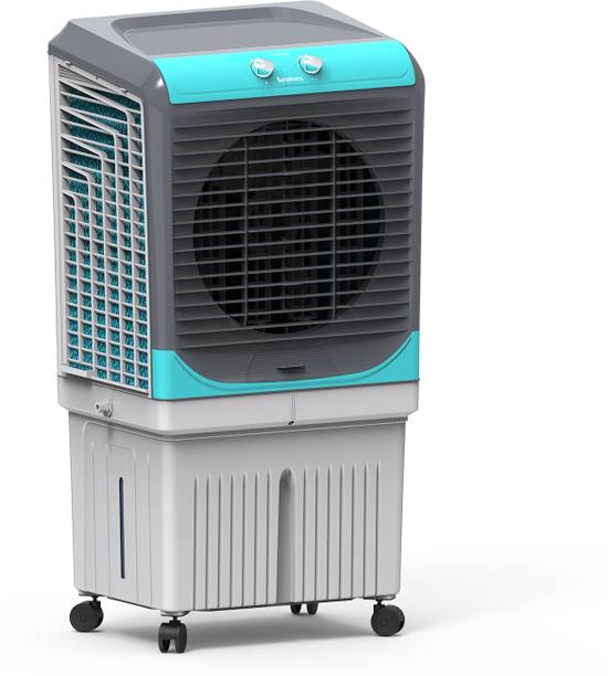 Symphony 91 L Desert Air Cooler with 3 side Honeycomb Cooling Pad CFD Technology Inverter Compatible