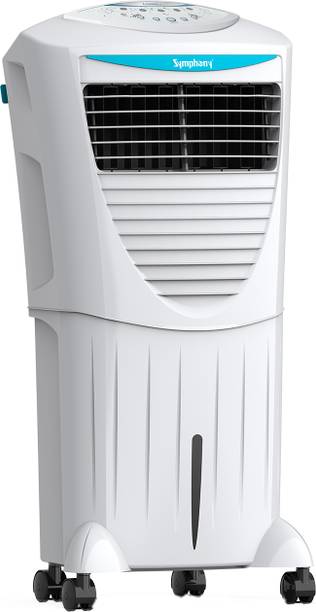 Symphony 45 L Room/Personal Air Cooler with 3 side Honeycomb Cooling Pad CFD Technology Inverter Compatible