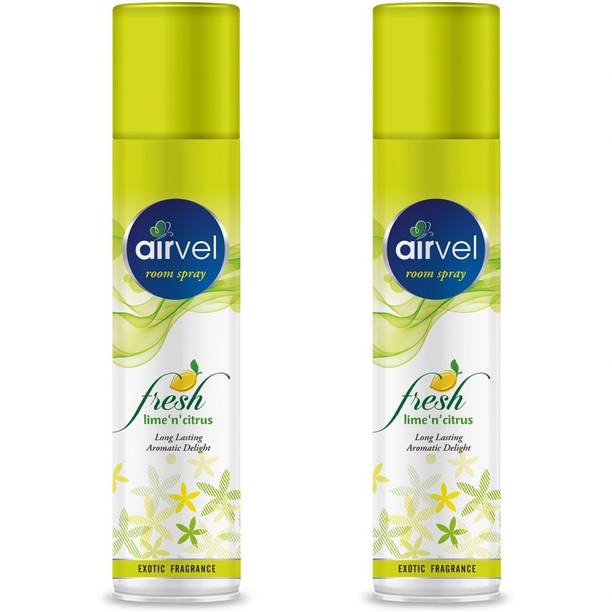 Airvel Fresh Lime 'n' citrus Spray Freshener Refreshes | Odour Neutralizer