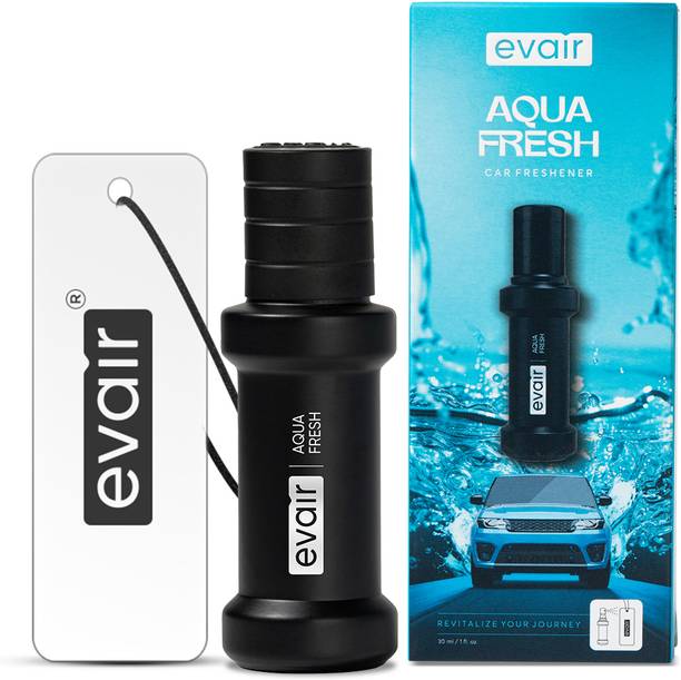EVAIR AQUA FRESH Long Lasting Car Perfume, Spray with Diffuser Tag 250+ Sprays Car Freshener Spray Car Perfume AQUA FRESH | Premium Car Perfume Spray | Car Accessories