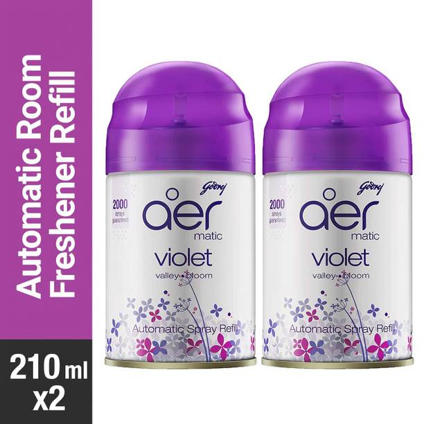 Godrej Matic Room Freshener - Voilet Valley Bloom Automatic Spray For Home & Office
