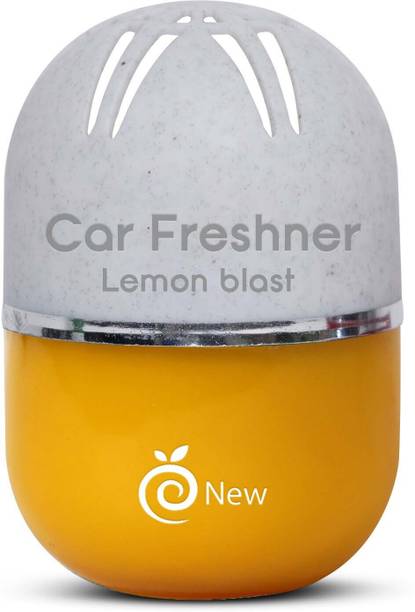 Enew Lemon Blast Car Freshener Diffuser Set RefreshDrive Twist-Activated Car Gel Air Freshener - Lemon Blast