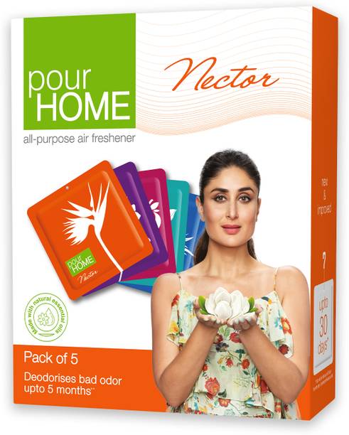 POUR HOME Fresh Blocks Nector All Purpose Assorted Air Freshener Long-Lasting Fr