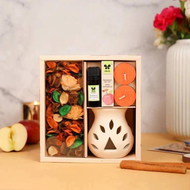 IRIS Apple Cinnamon Fragranced Gift Diffuser Set Apple Cinnamon Fragrance Gift Set