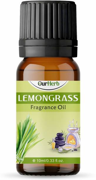 OurHerb Lemongrass (Essential) Fragrance Oil for Diffuser, Candle Making, Air Fresheners Aroma Oil Lemongrass FragraCandnce Oil 10ml Aroma Fragrance Oil for Diffuser, le Making, Aromatherapy | Air Fresheners
