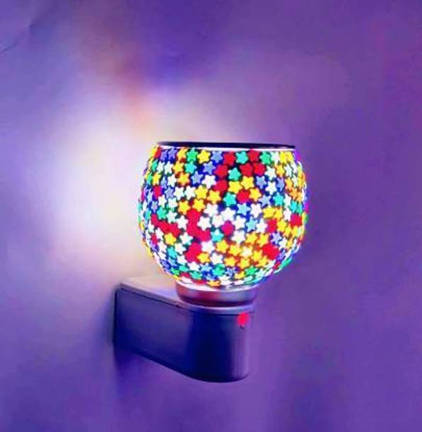 PeepalComm Multipurpose Aroma Oil Diffuser Lamp with On Off Switch Between Burner & Lamp 1 Aroma Oil, Diffuser Ceramic Kapoor Dani Night lamp Electric Burner (Pattern Design Color May assorted Shipped As Per Avilablity )With 1 High Scented Rose Aroma Oil