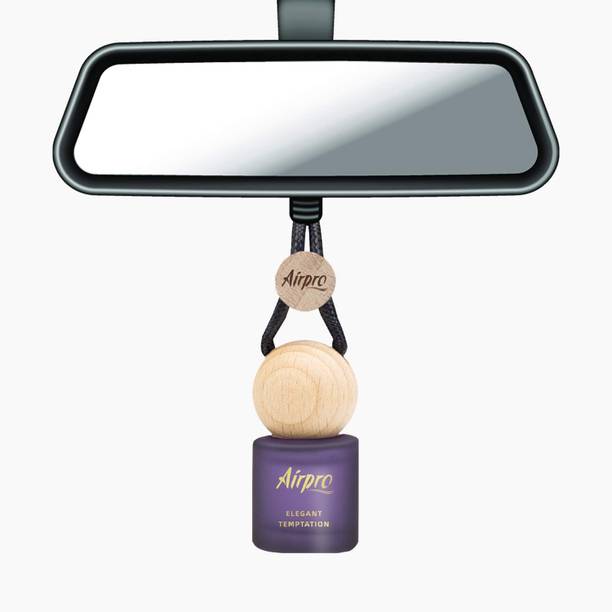 Airpro Spirit Legacy Car Freshener Diffuser Wooden Hanging Car Air Freshener | Invigorating Car Perfume | Essential Oils Fragrance with Wooden Diffuser Lid