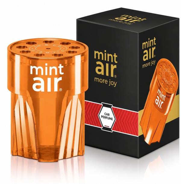 Carlistic Orange Blossom Blocks Mint Air More Joy Gel Air Freshener | Gel Based Air Freshener for Car, Home, Office, Wardrobe & Bathroom