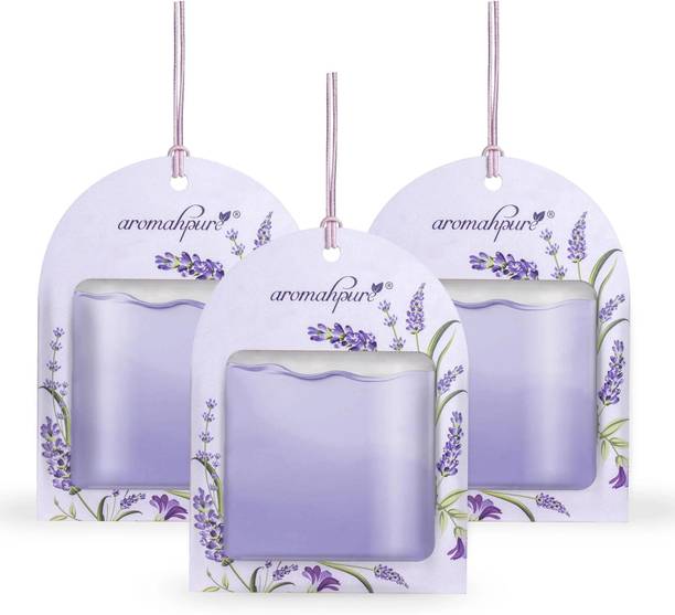 Aromahpure Lavender Car Freshener Diffuser Gel Wink Hanging Perfume|Pack of 3| Long-Lasting Up to 30 Days