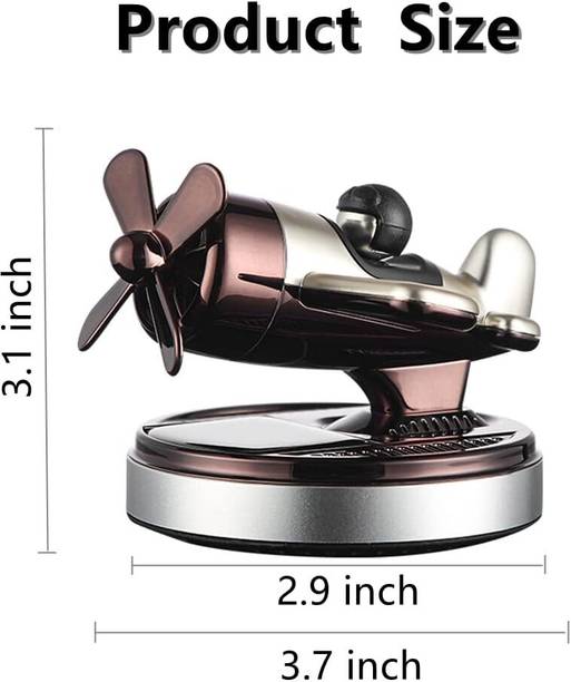 WLEWORLDLOOKENTERPRISES ™XIAOYUNII FIGHTER CAR PERFUME GOLD Accessories for Home and Car Decoration Diffuser Car Perfume Rotating Liquid Air Refresher Modern Dashboard