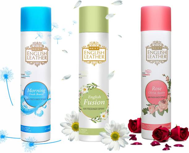 NEXT ENGLISH LEATHER MORNING BREEZE + ENGLISH FUSION + ROSE OLIVIA Car Freshener Spray ENGLISH LEATHER MORNING BREEZE + ENGLISH FUSION + ROSE OLIVIA