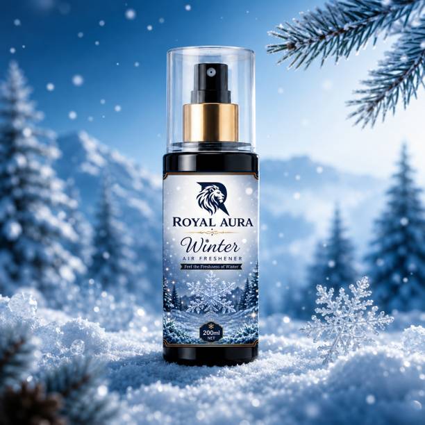 Royal Aura Primium Long Lasting Fregrance Spray Winter Air Freshener Spray | Long Lasting Room, Car, Office & Bathroom Fragrance | Premium Winter Fresh Scent