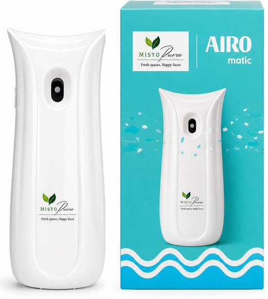 mistopure Dispenser Machine Automatic Spray AIRO MATIC Dispenser Machine for Home & Office | Battery Operated Automatic Spray Machine | Compatible with all 225ml Bottles (Refill Not Included)