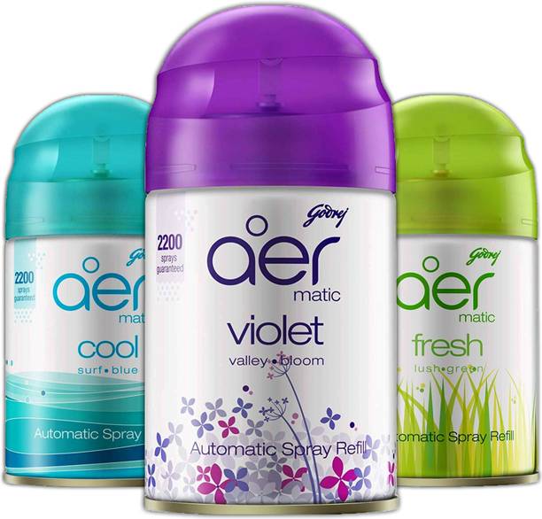 Godrej Aer Matic Cool I Violet I Fresh Room Freshner Refill MATIC