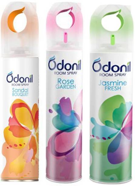Odonil Special Room Freshner (Rose+Jasmine+Sandal) Combo Spray Special Pack