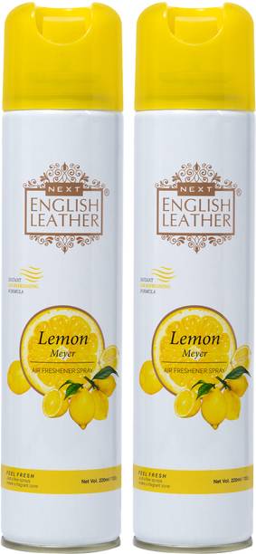 NEXT English Leather Lemon Meyer Fragrance, Refreshing Citrus Pack of 2 Spray Room Air Freshener