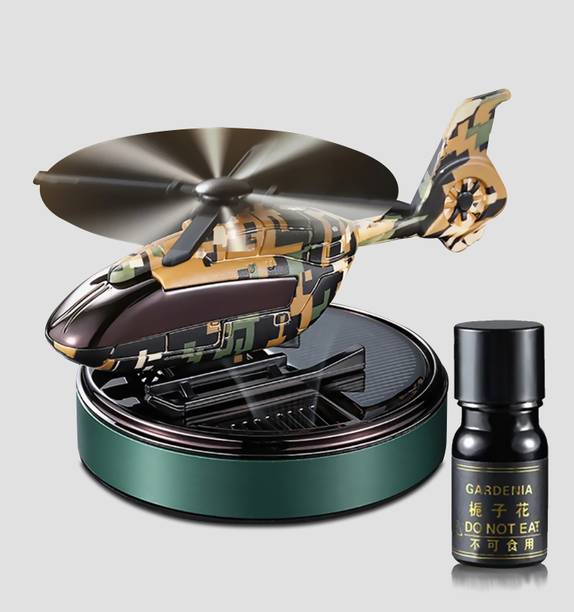 Selifaur Solar Air Freshener Helicopter Interior Accessories Decoration Diffuser Set Helicopter Solar Air Freshener