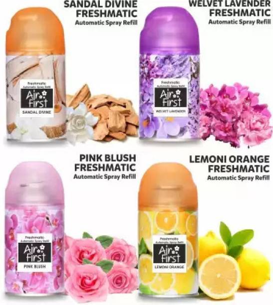 Air first Assorted- Lavender, Sandal, Pink Blush, Lemoni Orange Automatic Spray