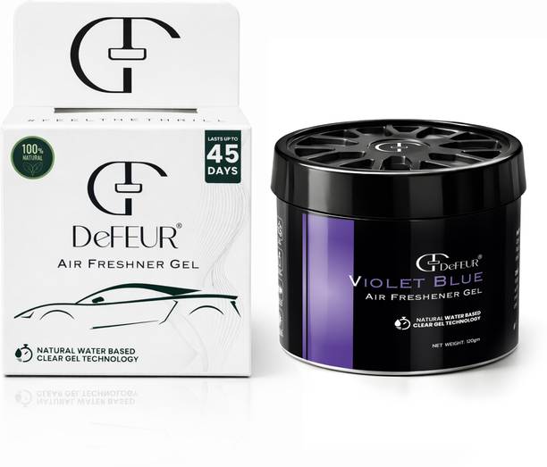 DeFEUR Violet Blue, 120g Leakproof Car Perfume Gel, Lavender-Inspired Aroma Car Freshener Diffuser Car Air Freshener for Dashboard, SUV & Sedan