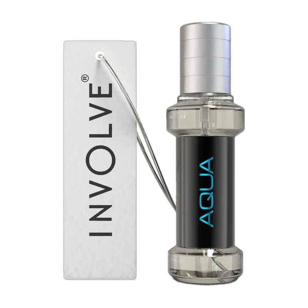 Involve your senses Elements Aqua Spray Car Air Perfume | Car Freshener Spray | Fine Fragrance Car Scent Air Freshener - IELE01 | Car accessories interior | Long lasting fragrance | Car perfume
